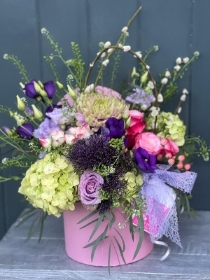 Hat Box surprise florist choice